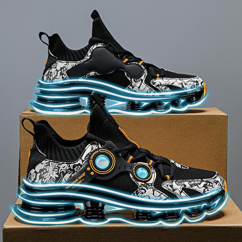 Men's Shoes Autumn Running Shoes Basketball Sports Shoes Ultra-light Shock-absorbing Running Sports and Leisure Shoes Blade Shoes Running Shoes