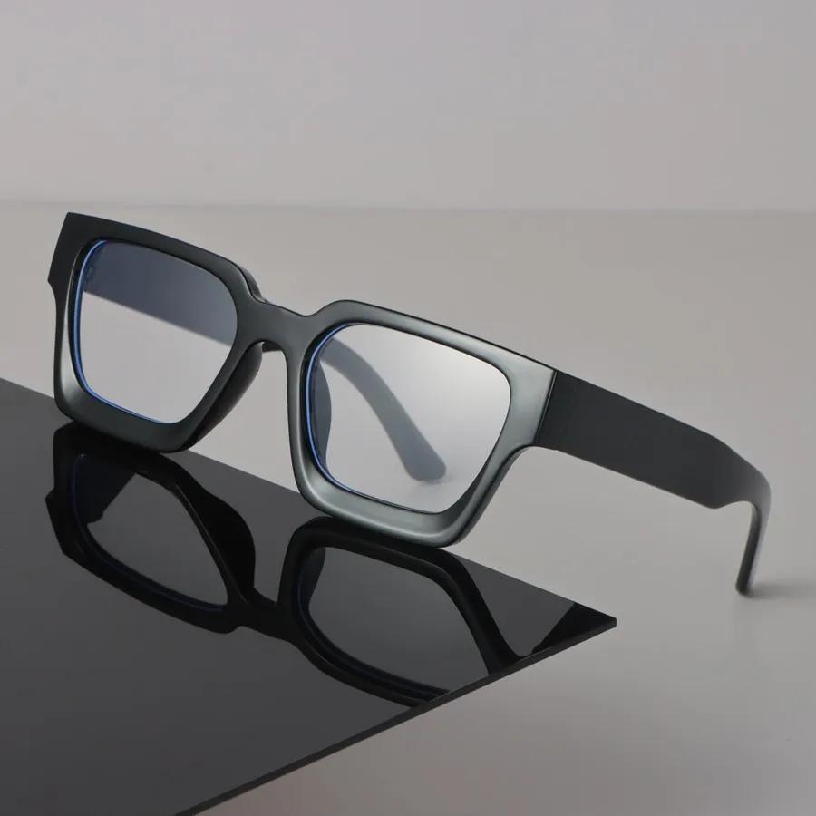 Kwadratowe Okulary Nerd Blokujące Niebieskie Światło Oprawka Okularów Komputerowych Anti Blue Ray