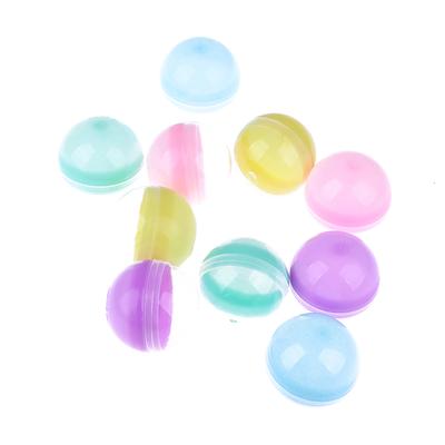 10 Stück 45mm Kunststoff PP Spielzeugkapseln Halbtransparent Bunt Rund Überraschungsball Leicht zu öffnendes Schloss Vergnügen für Verkaufsautomaten