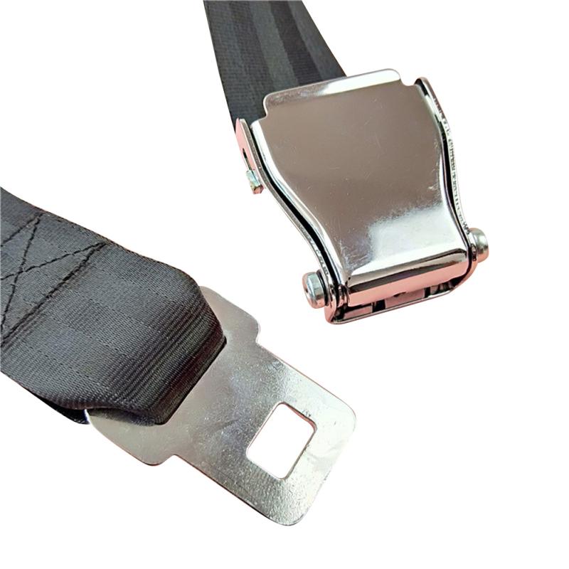 Two-point Airplane Seat Belt Extender 7-35 Inches Adjustable Telescopic Seatbelt Buckle For Fat