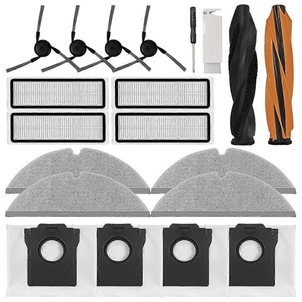 Accessories Kit for Dreame D20 Pro Plus Robot Vacuum Cleaner Parts Main Side Brush Hepa Filter Mop Cloth Dust Bags