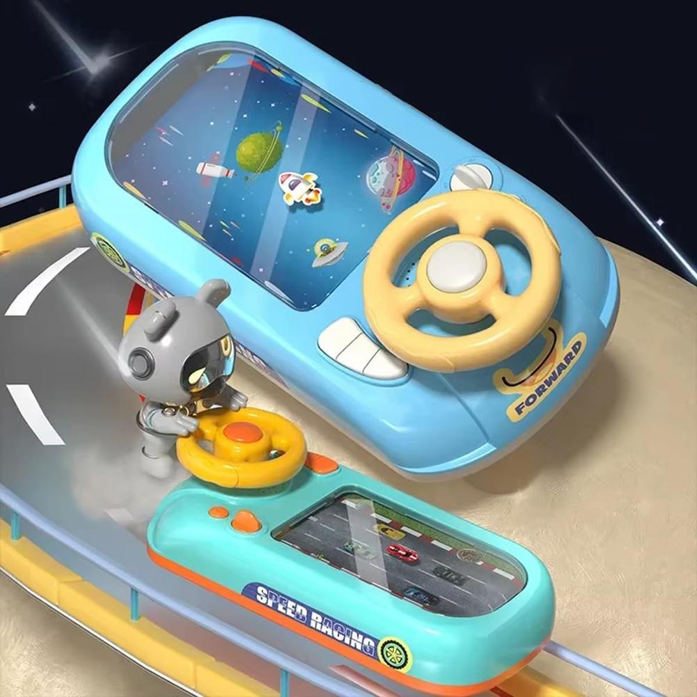 Toddler Simulated Driving Racing Car Game Musical Interactive Simulation Racing Toy Driving Games for Boys Girls Xmas Gifts