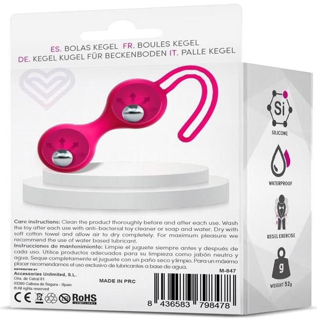 Kegel Balls Fitty 2 Pink 3cm - Weight 52gr