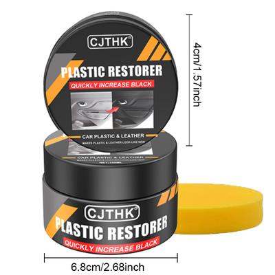 Car Plastic Restorer Back To Black Gloss Auto Interior Leather & Panel Renewal Wax Coating Agent Auto Polish And Repair Coating