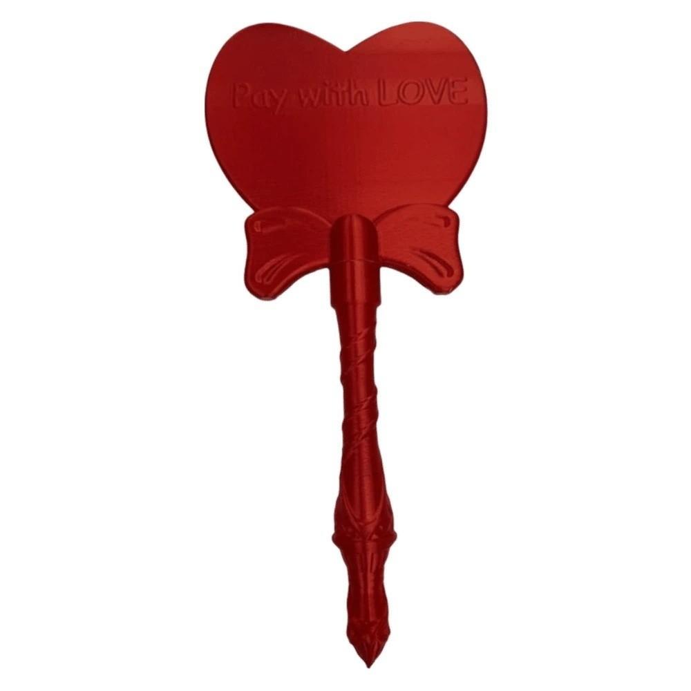 

Creative 3D Printed Wand Tap To Pay Portable Solid Color Heart Magic Wand Holder Lightweight Funny Fixed Credit Card Holder