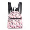 Rainbow Multicolor Pu Backpack For Kids With Storage And Adjustable Straps
