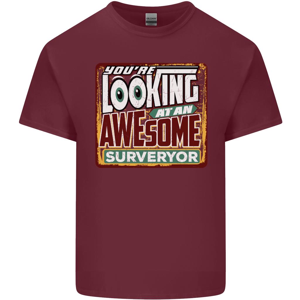 Youre Looking At an Awesome Surveyor Unisexs Light Cotton TShirt