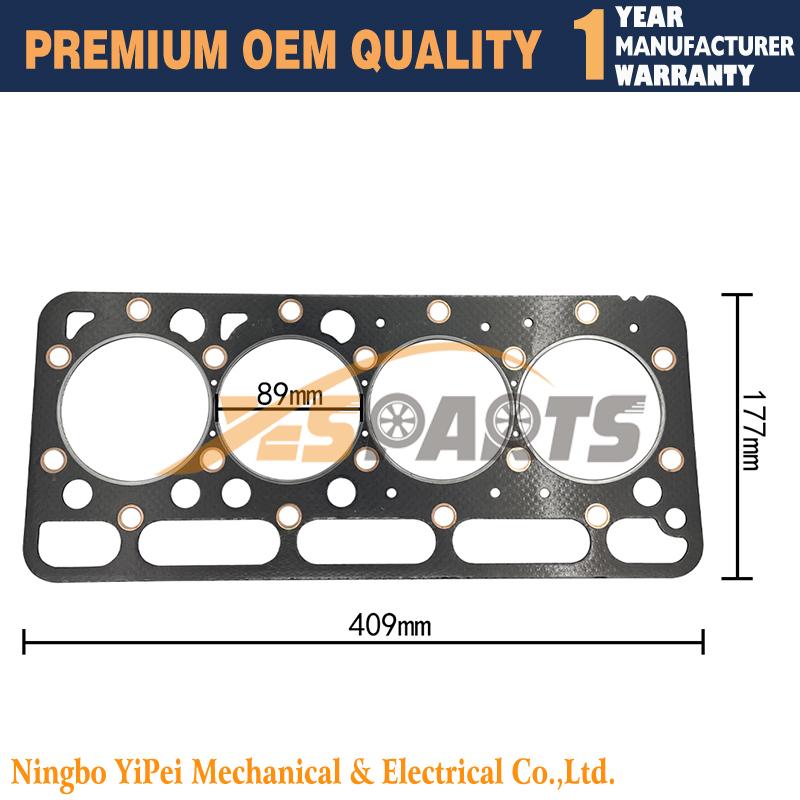 1PC 1G790-03632 New Head Gasket for kubota V2203 V2203T V2403 Overhaul Rebuild Gasket