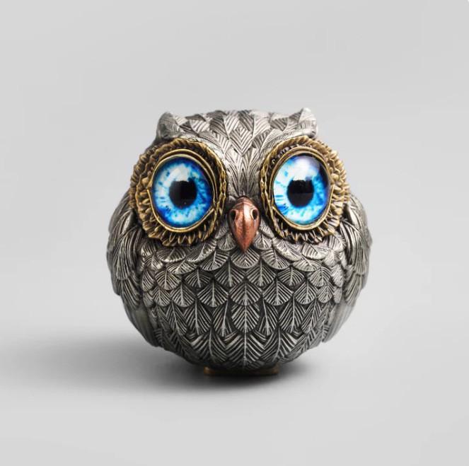Owl Resin Crafts Home Courtyard Garden Decoration Cute Handmade Desktop Ornament Decoration of Garden Figurines