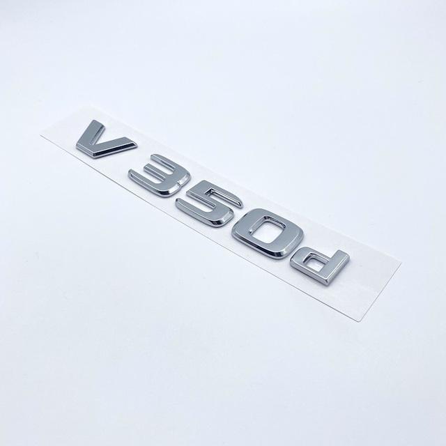 3D-Buchstaben V250d V300d NIGHT EDITION ABS-Emblem für Mercedes Benz V-Klasse W447 Autokotflügelabzeichen Kofferraum Typenschild Logo-Aufkleber