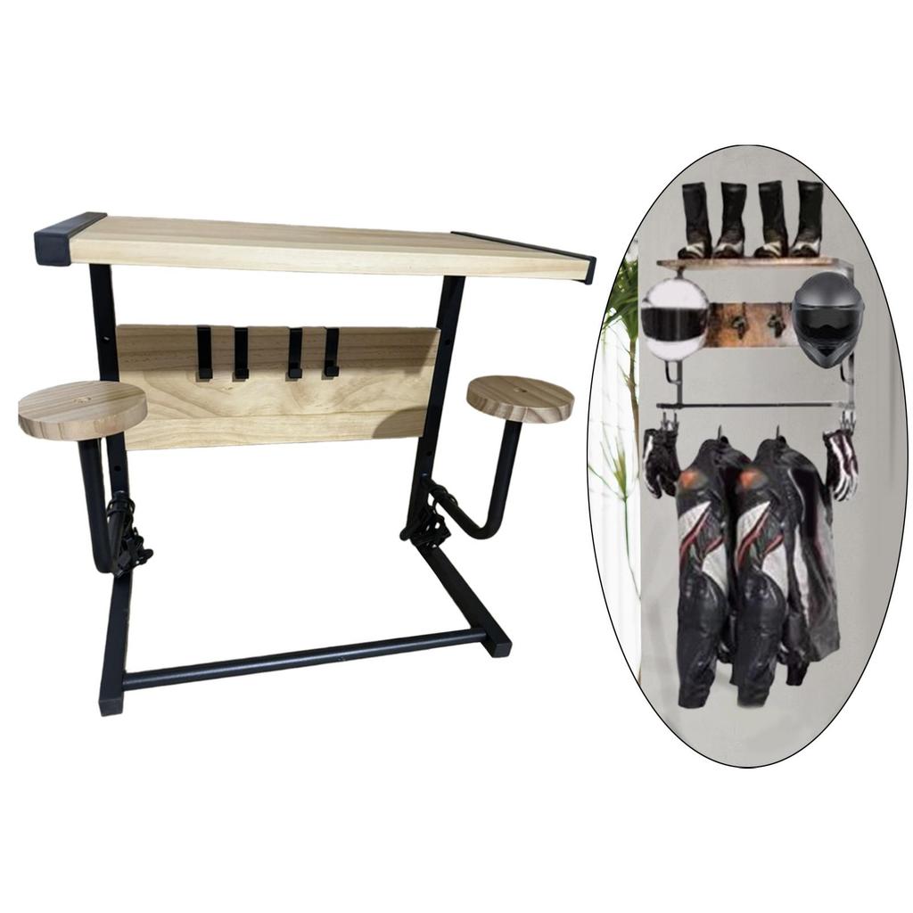 Helmet Display Hanger Sturdy for Home Decoration Motorcycle Accessories Wood