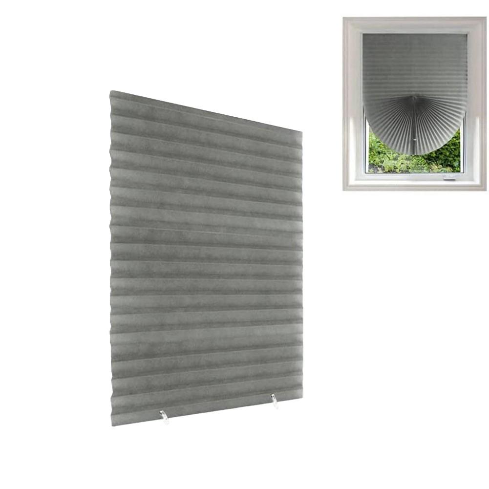 No Tool Required Pleated Blackout Shades Effective Light Control System