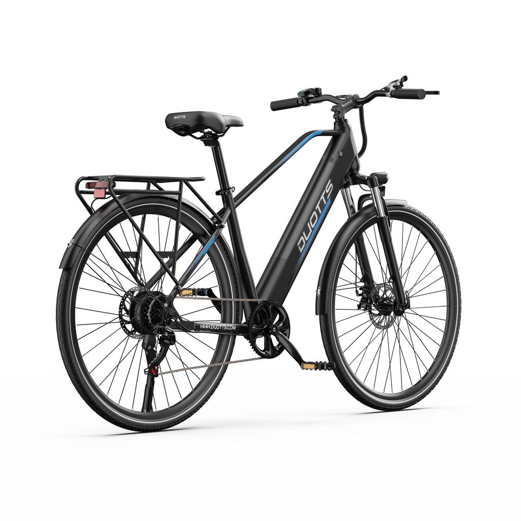 Electric Bike DUOTTS 27.5" 250W Motor Top Speed 25Km/h 36V 13AH Max Range 65Km Load 150Kg Black C29 Lite