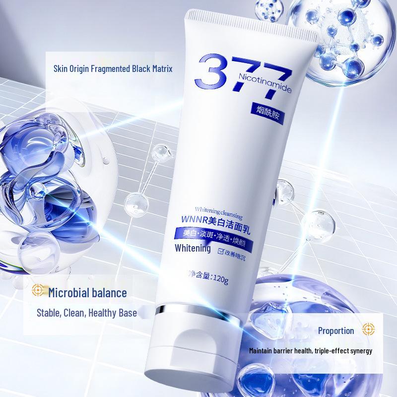 Genuine 377 Whitening & Spot Removing Facial Cleanser - Moisturizing & Spot Fading Skincare Product.