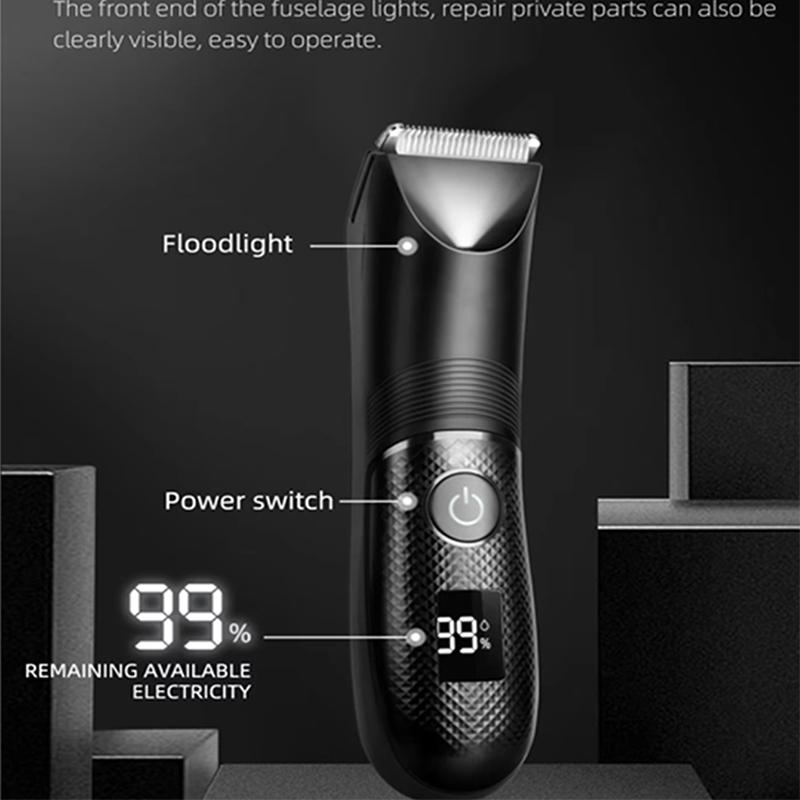 Waterproof razor, ceramic cutting machine, full-body hair trimmer, painless facial electric groin clipper tool