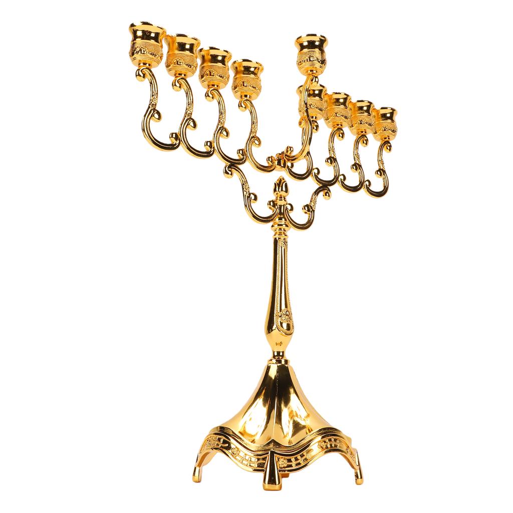 Candle Holder Zinc Alloy Elegant Decorative Candlestick Holder for Table Centerpiece Holiday Decor
