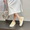 Fisherman shoes women's lace embroidery sequins casual single shoes summer new mesh breathable