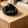 Yousheng 3D Printed Fantasy Dragon Jewelry Tray, Gothic Winged Dragon Desktop Organizer, Mythical Dragon Figurine Key Bowl for Bedside Nightstand,