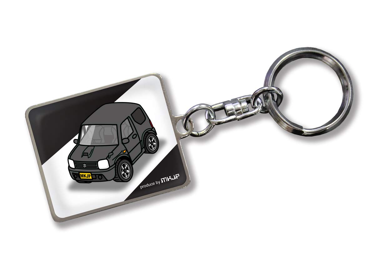 

MKJP Custom Keychain for Suzuki Jimny Black Black Car Color JB23, Base, чёрный