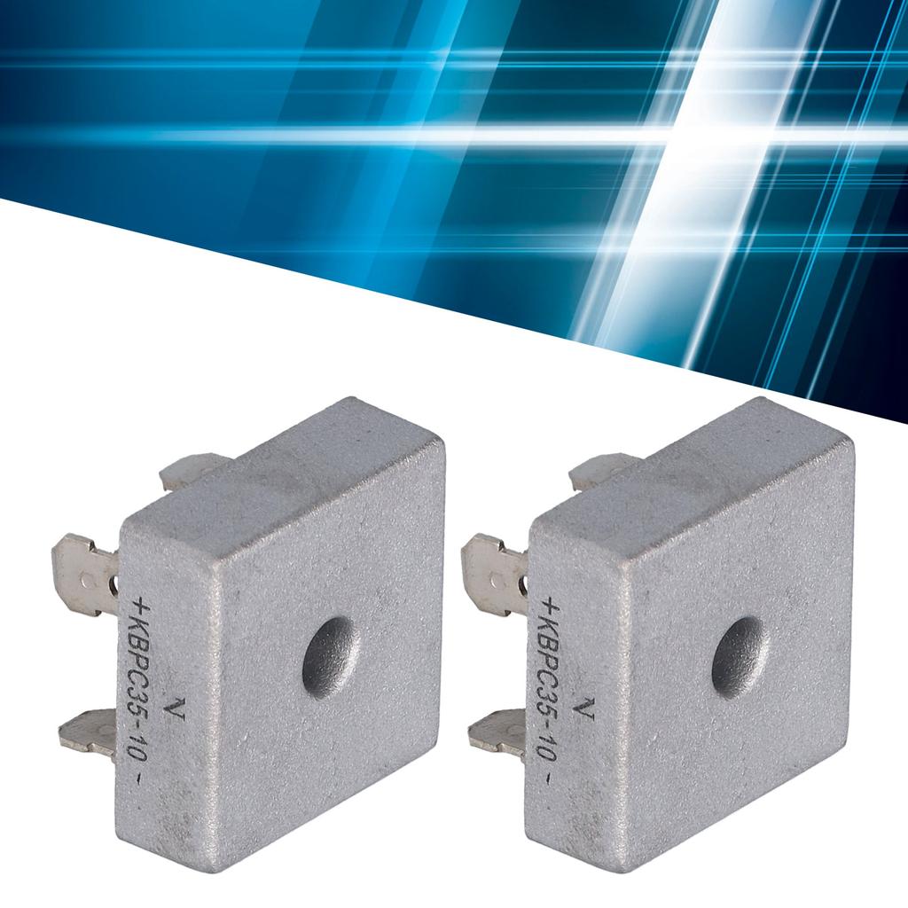 2Pcs Bridge Rectifier Diode 4 Terminal Accessory for Gasoline Generator KBPC3510