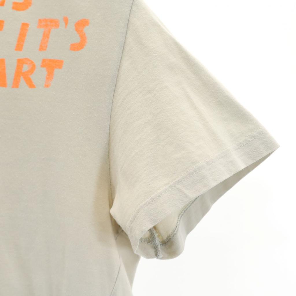 MARTIN MARGIELA Made In Italy Kokonoe Period AIDS T Print Short Sleeve V Neck T-shirt Men's Used