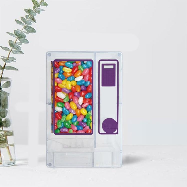 Large Capacity Candy Dispenser Sweet Treats Storage Box Kids Pulling Design Vending Machine Toy For Candy Organization