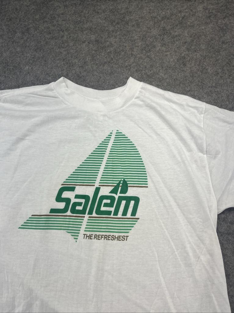 Unisex Cotton Short Sleeve Vintage 1989 Salem Cigarette T-Shirt Size Large Single Stitch Made In The USA