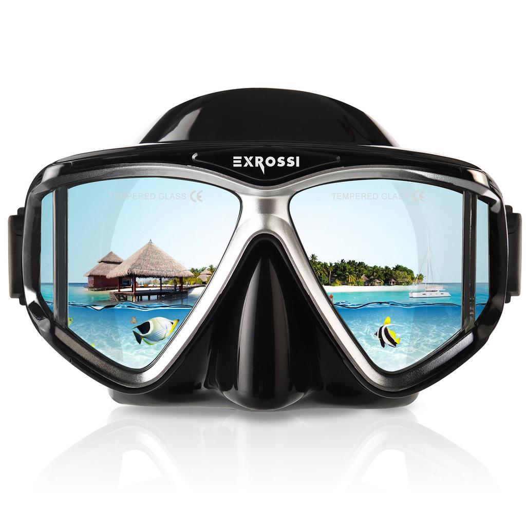 Kişiye Özel Lensli Scuba Dalış Yetişkin Şnorkelle Dalış Maskesi Serbest Dalış Maskesi, Miyopi Buğu Önleyici Dalış Gözlüğü Yetişkinler için