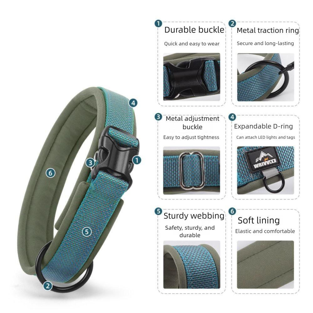 No Pull Haustierhalsband für mittelgroße bis große Hunde Elastisches Gurtband Hundesicherheitsschnalle Kette Training