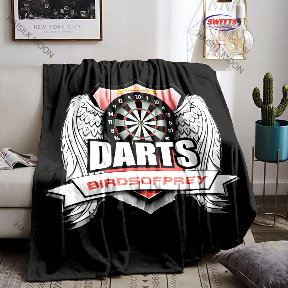 

3D Sport Blanket Dart Target-Cozy Soft Blanket for Mens Portable Blanket for Couch, Multi-Size, Present for Birthday, Christmas 75x90cm