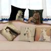New Animal Horse Pattern Print Cushion Cover Decorative Pillowcase Chair Seat Square Car Pillow Cover Home Living Textile BZ283