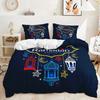 Stars and Moon Duvet Cover Twin King Muslim Ramadan Festival Bedding Set Microfiber Lamp Comforter Cover for Teen Adult Decor