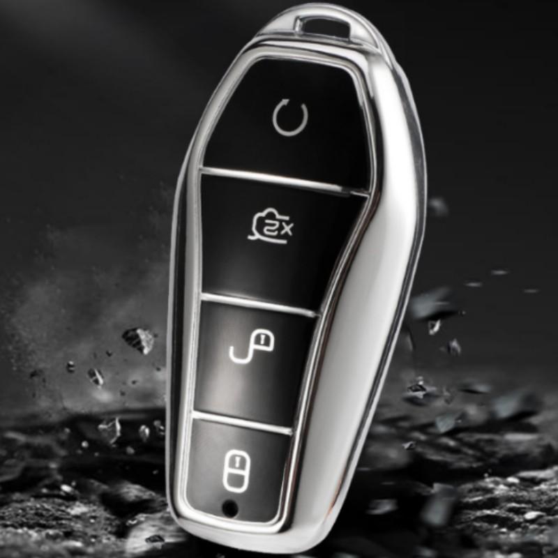 Fashion TPU Car Key Case Cover Fob For BYD Tang EV600 Han EV Yuan PLUS ATTO 3 Song PLUS Pro MAX DMI MAX Qin Plusdmi Keychain Accessories
