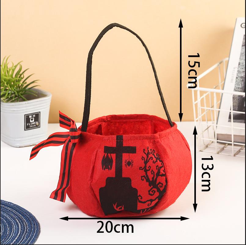 New Bow Tie, Halloween, Candy Bag, Tote Bag, 3D, Pumpkin Bag, Children's Gift, Halloween Decoration