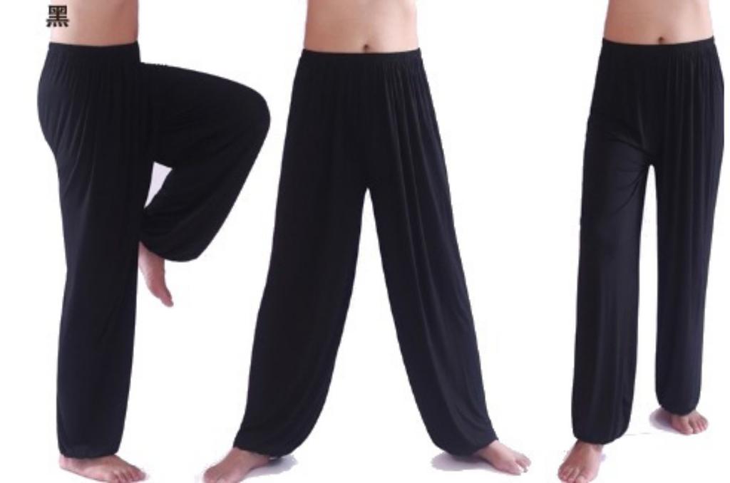 Yoga and Tai Chi Relaxed Silhouette [phalatina] Pants, Spring/Summer, Lightweight, Fit, Comfortable, Sweat-Proof, Sporty, Easy-Movement (01. Black,