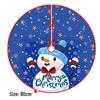 Creative Cartoon Print Christmas Tree Skirt - Festive Home & Party Decoration
