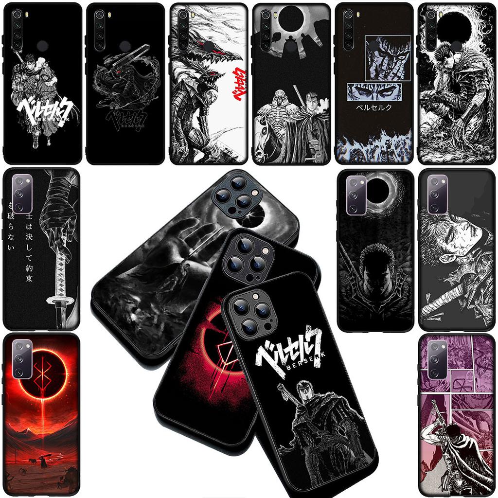 Berserk Cartoon Guts Silicone Cover for Samsung Galaxy S22 S21 S20 FE Ultra Plus A07 A15 A16 A17 A25 A37 A57 + Coque Phone Case