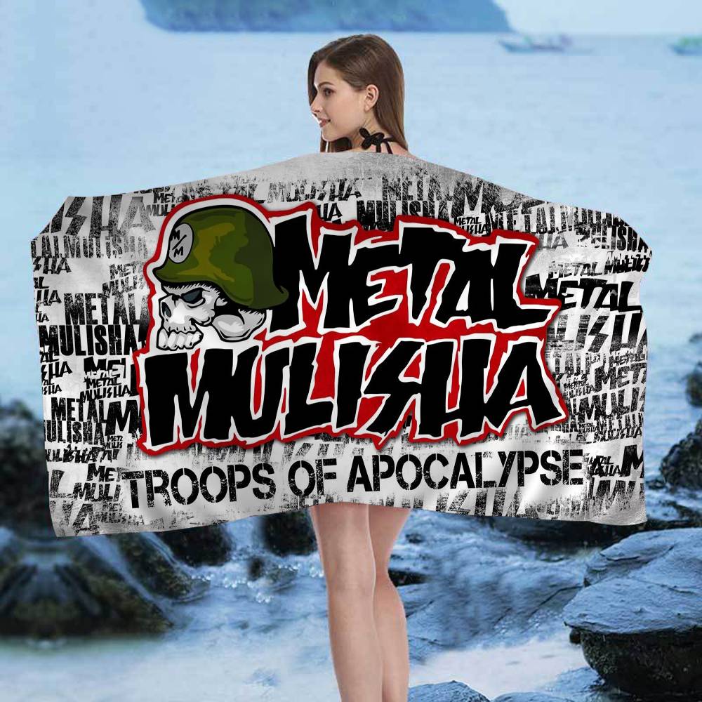 

M-Metal M-Mulisha Microfiber Blanket Quick Drying Beach Towels Oversized Printing Super Absorbent Pool Towel Blanket W30*H60(CM)