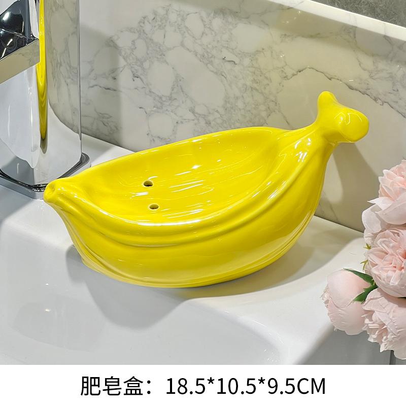 Automatic draining creative panda soap box soap box storage rack household ceramic soap dish holder bathroom accessories