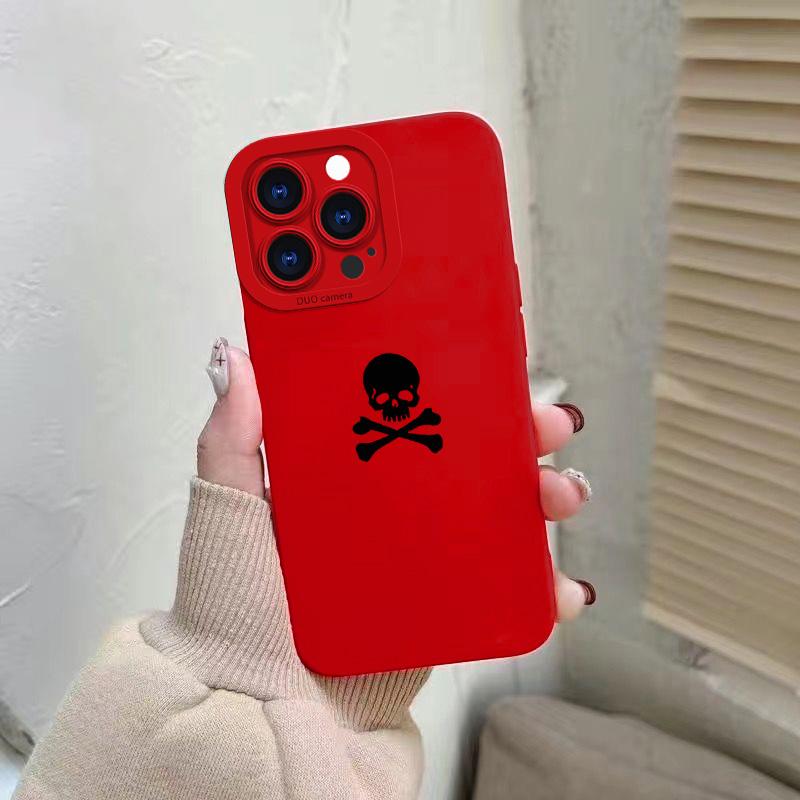 Skull Graphic Phone Case For iPhone 17 Pro Max Air 16 16e 15 14 13 12 Mini 11 Pro Max Plus X XS MAX XR Back Cover