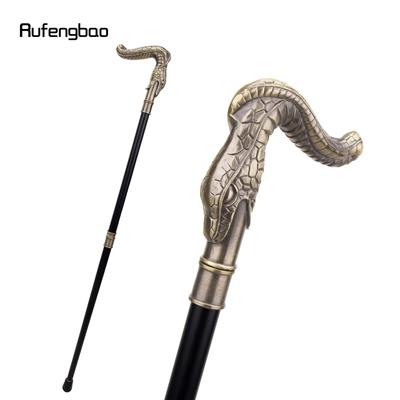 Bastone da passeggio moda serpente ramato decorativo vampiro Cospaly vintage party bastone da passeggio alla moda Halloween pastorale 93 cm