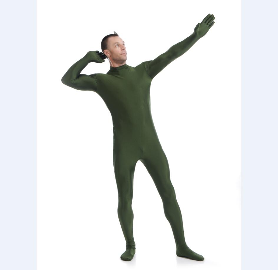 Luxurious Lycra Spandex Party Costume Bodysuit Catsuit Unitard No Hood Hands