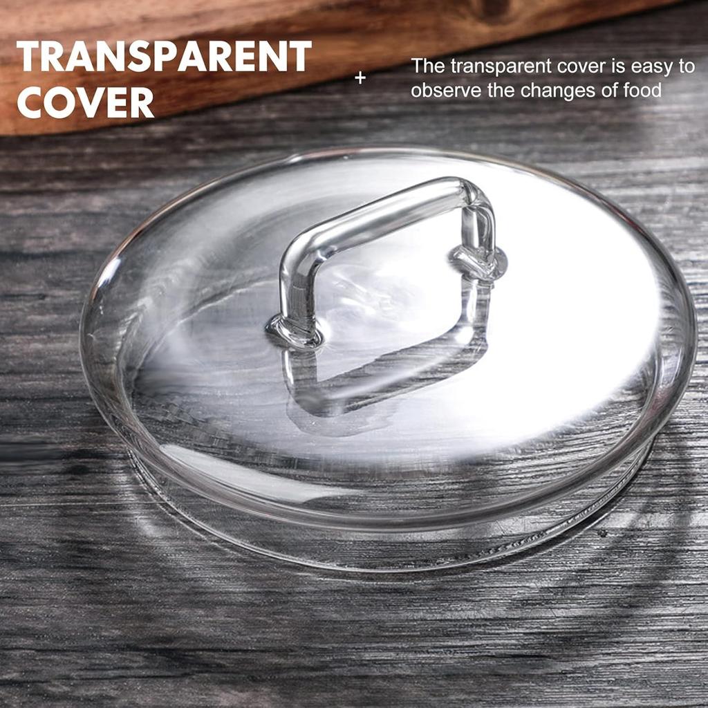 Hemoton Glass Jar Replacement Covers 2pcs Beverage Dispenser Lid Glass Replacement Lid for Beverage Food Storage Jar Glass Jar