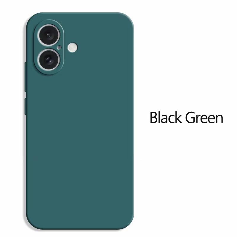 For iPhone 16 Case For iPhone 16 Cover TPU Luxury Shockproof Liquid Silicone Protective Phone Back Cover For iPhone 16