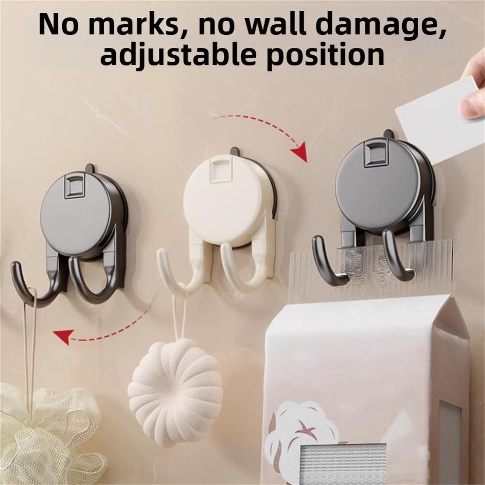 Kitchen Hanger Suction Cup Hook Kitchen Storage Lightweight Item Hanger Suction Cup Hook Strong Suction Power Multifunctional