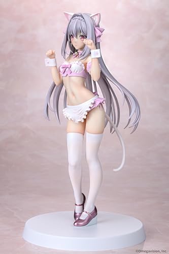 Q-six Tsuki Ni Yorisou Otome No Sahou Sakurakoji Luna Cat Ear Maid Sakura Color Ver. 1/6 Scale PVC Painted Complete Figure
