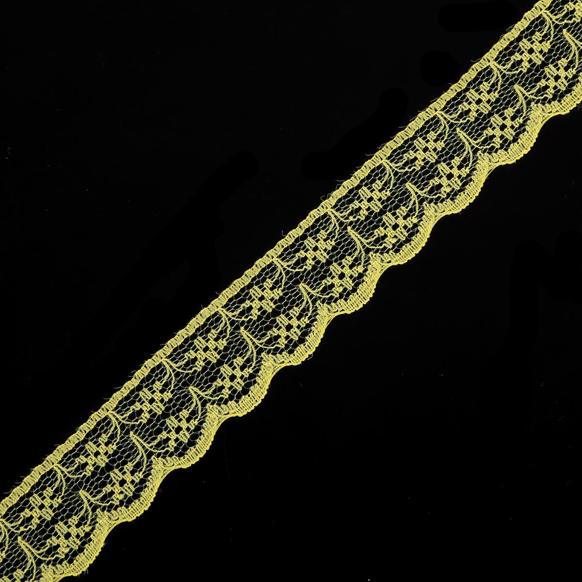 

Кружевная отделка для одежды жёлтый