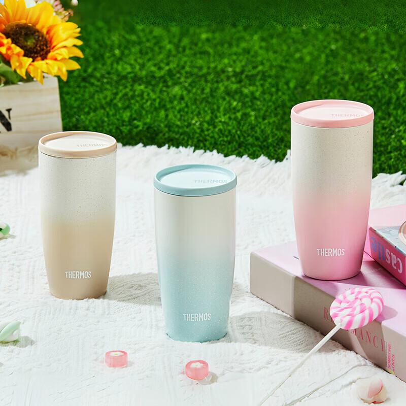 Thermos TCDM-420LC 0.4L Stainless Steel Insulated Ceramic Lined Coffee Mug