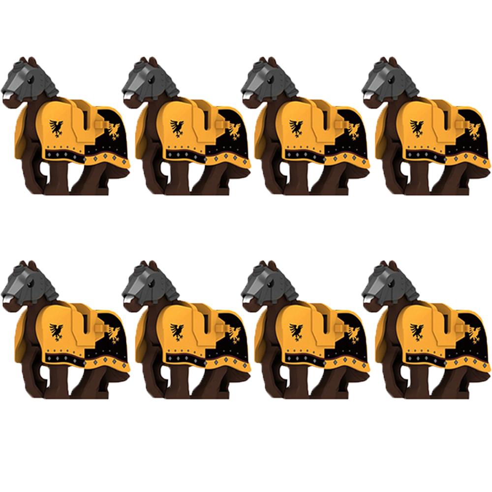 Medieval Zoo Building Blocks Character Accessories Mounts Animals Deer Elephants Camels Wolves Warhorses Bricks Toy Gifts K080