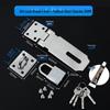 Lockable Thickened Hasp Latch for Cabinet, Drawer, or Wooden Door